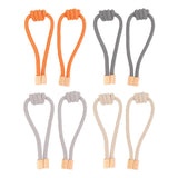 Max 1 Pair of Modern Knotted Curtain Tiebacks Holdback with Magnetic Orange