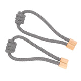 Max 1 Pair of Modern Knotted Curtain Tiebacks Holdback with Magnetic Blue