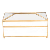 Max Tissue Box Cover Geometric Transparent Glass Home Decor Coffee Table Tray