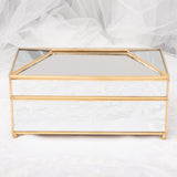 Max Tissue Box Cover Geometric Transparent Glass Home Decor Coffee Table Tray