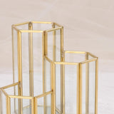 Max Maxb 3 Slot Desk Pencil Holder Stand Pen Case Container Home School Hexagon Pot