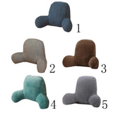 Max Cotton Reading Pillow for Bed Back Support Large Bed Rest Pillow Blue