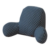 Max Cotton Reading Pillow for Bed Back Support Large Bed Rest Pillow Blue