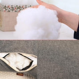 Max Cotton Reading Pillow for Bed Back Support Large Bed Rest Pillow Blue