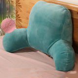 Max Cotton Reading Pillow for Bed Back Support Large Bed Rest Pillow Green