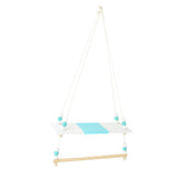 Max Wooden Handicraft Pine Single-layer Partition Shelf + Clothes Hanger Green