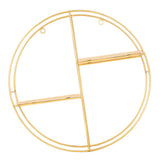 Max Nordic Style Creative Wall Hanging Wall Shelf Display Rack Gold Golden C