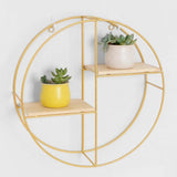 Max Nordic Style Creative Wall Hanging Wall Shelf Display Rack Gold Golden C
