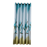 Max Punching Thicken Printing Curtain Blackout Drapes100x200cm Blue lily