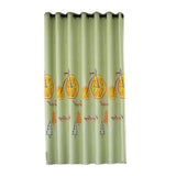 Max Punching Thicken Printing Curtain Blackout Drapes100x200cm Green fruit bike