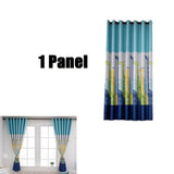 Max Embroidery Rod Pocket Curtain Panel Giraffe_2