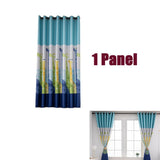 Max Embroidery Rod Pocket Curtain Panel Giraffe_2