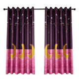 Max Thicken Punching 3-tier Total Privacy Blackout Curtain Drape Purple Moon
