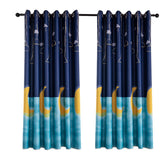Max Embroidery Rod Pocket Curtain Panel Moon_2