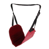 Max Travel Foot Rest Hammock Airplane Under Desk Foot Swing Wine Red