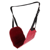 Max Travel Foot Rest Hammock Airplane Under Desk Foot Swing Wine Red