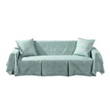 Max Sofa Cover Pet Protector Couch Slipcover with 2 Cushion Cover 2 Seater-Green