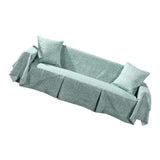 Max Sofa Cover Pet Protector Couch Slipcover with 2 Cushion Cover 2 Seater-Green