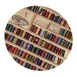 Max Round 3D Books Waterproof Table Cover Tablecloth for Table 150cm Dia