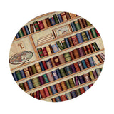 Max Round 3D Books Waterproof Table Cover Tablecloth for Table 150cm Dia