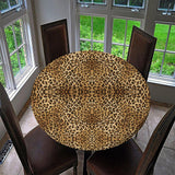 Max Table Cover Cloth for 140cm Dia Tables Restaurant BBQ Leopard Print