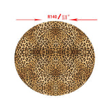 Max Table Cover Cloth for 140cm Dia Tables Restaurant BBQ Leopard Print