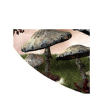 Max Round 3D Mushrooms Waterproof Table Cover Tablecloth for Table 140cm Dia
