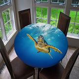 Max Table Cover Cloth for 140cm Dia Tables Restaurant BBQ Sea Turtle