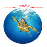 Max Table Cover Cloth for 140cm Dia Tables Restaurant BBQ Sea Turtle