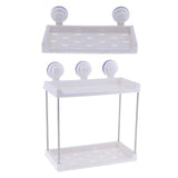 Max 1 2 Tier Bath Rack Corner Shower Caddy Bathroom Organizer 1 Tier Rectangular