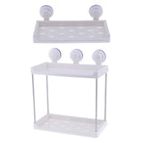 Max 1 2 Tier Bath Rack Corner Shower Caddy Bathroom Organizer 1 Tier Rectangular