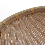 Max Handmade Bamboo Weaved Basket Stackable Handicrafts 27x9cm