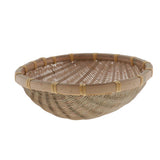 Max Handmade Bamboo Weaved Basket Stackable Handicrafts 27x9cm