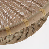 Max Handmade Bamboo Weaved Basket Stackable Handicrafts 27x9cm