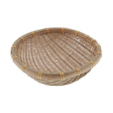 Max Handmade Bamboo Weaved Basket Stackable Handicrafts 27x9cm