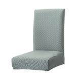 Max Jacquard Knitted Stretch Removable Dining Chair Cover Slipcover Light Green