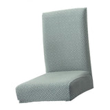 Max Jacquard Knitted Stretch Removable Dining Chair Cover Slipcover Light Green