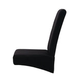 Max Polyester Stretch Chair Cover Slipcover Dining Seat Protector Black