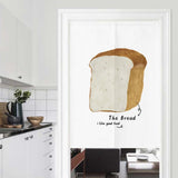 Max No Punching Doorway Divider Curtain BREAD Tapestry for Bakery  85x90cm