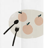 Max Baking Cotton Linen Half Curtain Kitchen Curtain-Peach 85x90cm