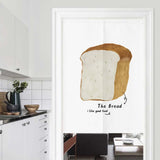 Max No Punching Doorway Divider Curtain BREAD Tapestry for Bakery  85x150cm