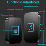 Max Wireless Chime Doorbell 60 Melodies 1 Transmitter+ 1 UK Plug-in Receiver
