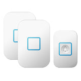 Max Wireless Chime Doorbell 60 Melodies 1 Transmitter for 2 UK Plug-in Receivers