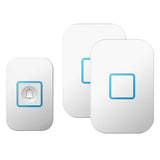 Max Wireless Chime Doorbell 60 Melodies 1 Transmitter for 2 UK Plug-in Receivers