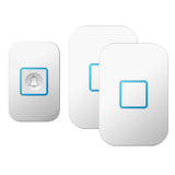 Max Wireless Chime Doorbell 60 Melodies 1 Transmitter for 2 UK Plug-in Receivers