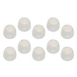 10pcs No-slip Clear Chair Leg Caps Round Wood Furniture Floor Protectors A