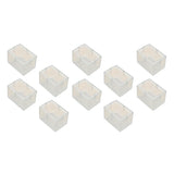Max 10pcs No-slip Clear Chair Leg Caps Square Wood Floor Protectors 2-square