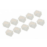 Max 10pcs No-slip Clear Chair Leg Caps Square Wood Floor Protectors 2-square