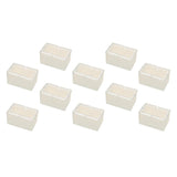 Max 10pcs No-slip Clear Chair Leg Caps Square Wood Floor Protectors 7-square