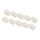 Max 10pcs No-slip Clear Chair Leg Caps Square Wood Floor Protectors 7-square